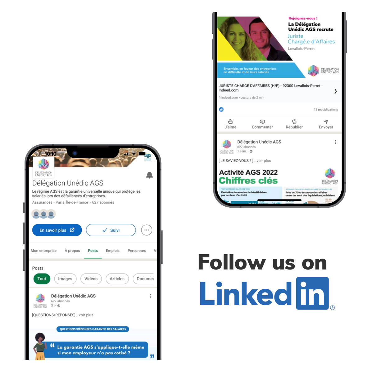 Suivez-nous sur LinkedIn